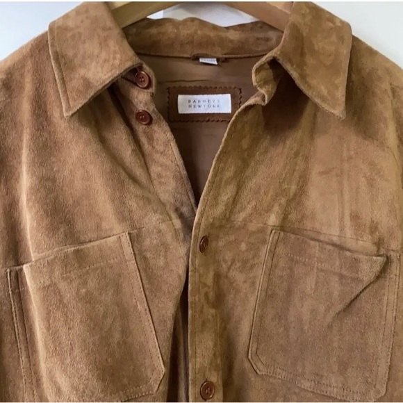 Vintage Barney’s NY Suede Leather Shirt ✨FIRM NO OFFERS✨ - Picture 5 of 8